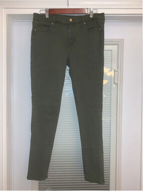 Women's Gap 1969 Olive Green Skinny Jeans Size 12